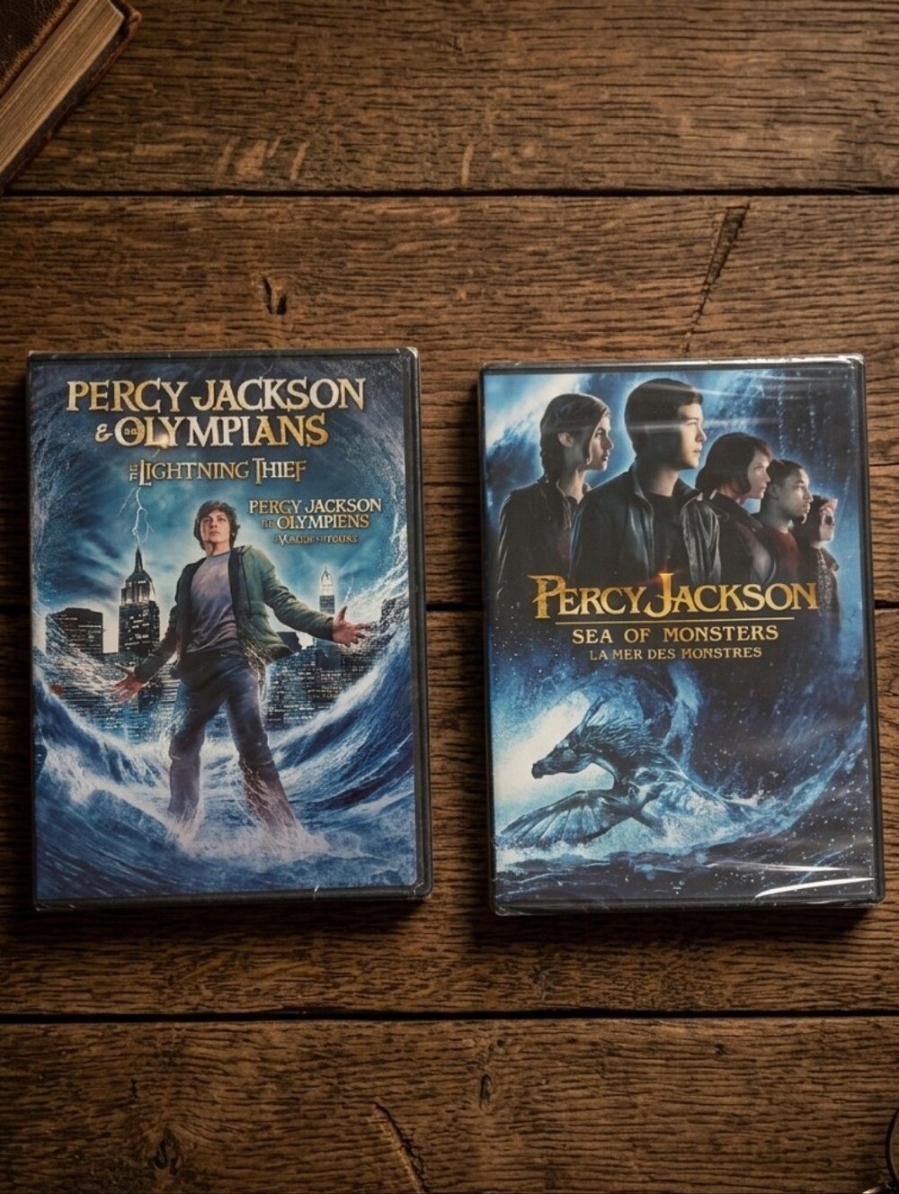 NEW Percy Jackson 2-DVD Lot The Lightning Thief & Sea Of Monsters Fantasy Movies